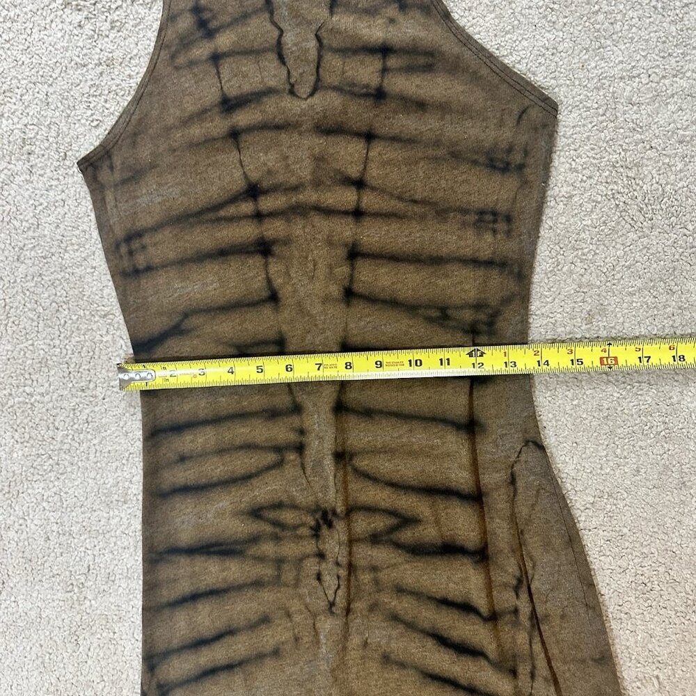 Raquel Allegra Dress Women’s Size 1 (Medium) Brown Tie Dye Point Sleeveless Midi - Picture 7 of 13